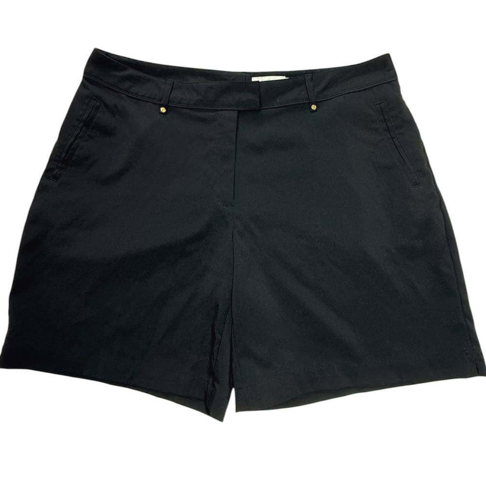 Lady Hagen Essentials Womens Black Golf Shorts Size 12 Stretch Performance Flat
